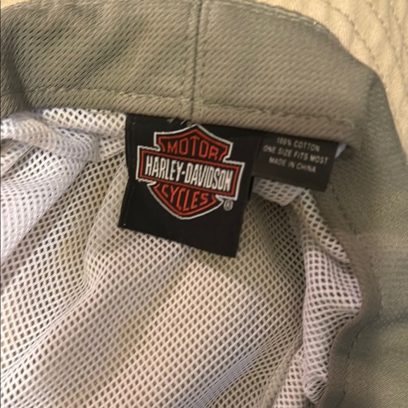 Tan Bucket Hat with Green Logo - Picture 2 of 3